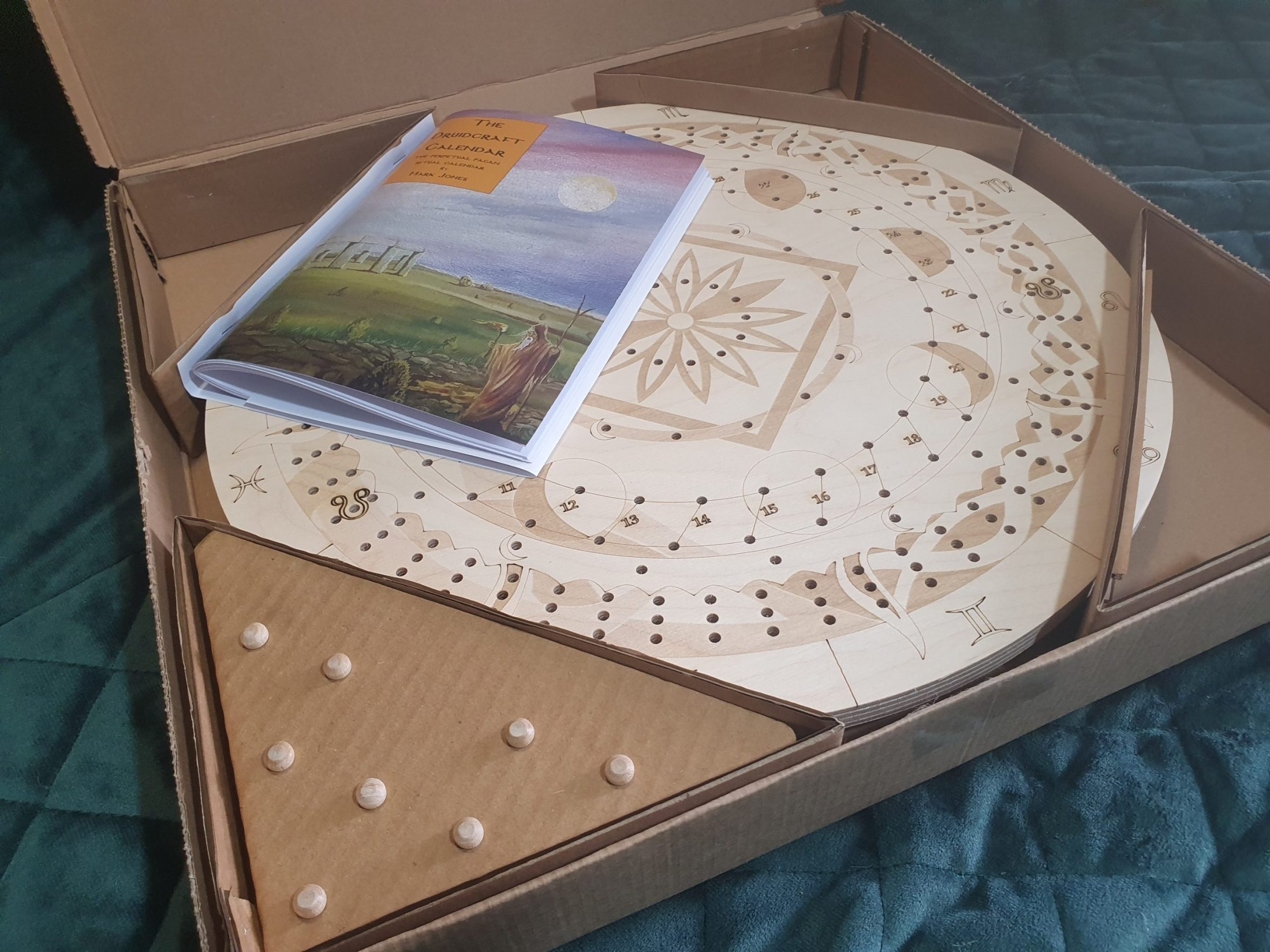 Inside the Druidcraft Calendar box