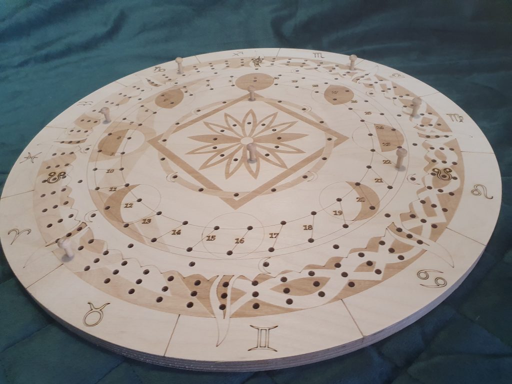 The Druidcraft Calendar paramegma board